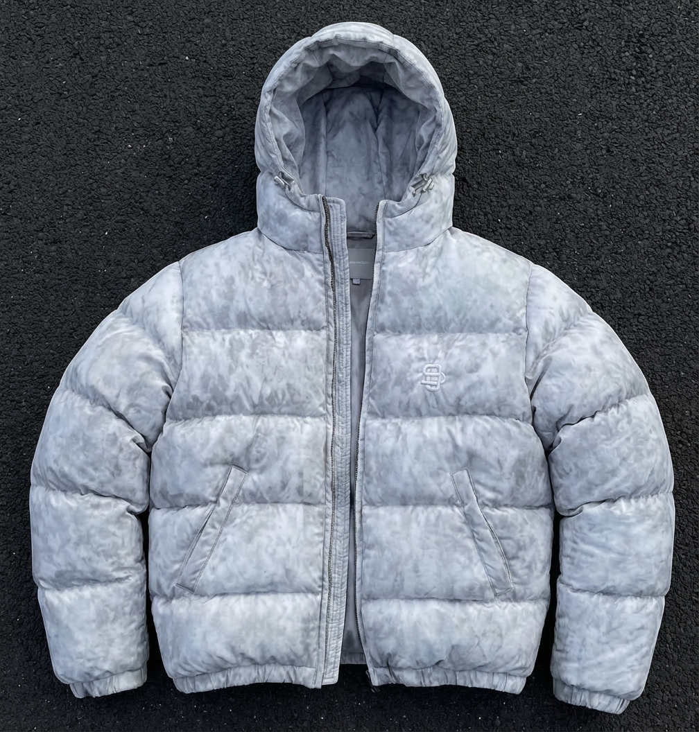 Puffer "Grey White"