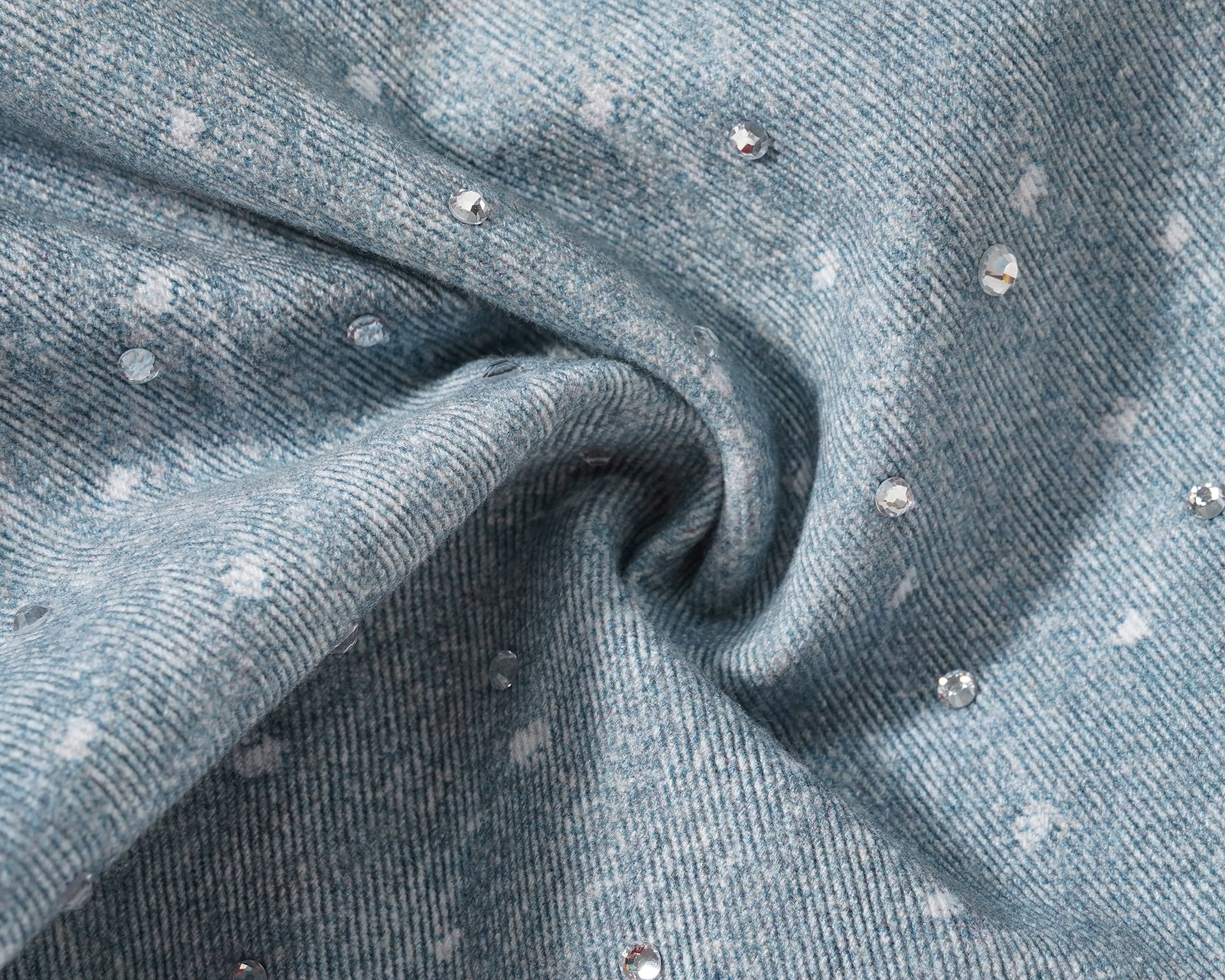 STUDDED BLUE - SHORTS