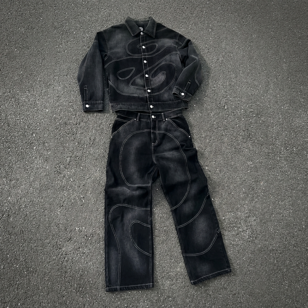 Denim Set "Black"